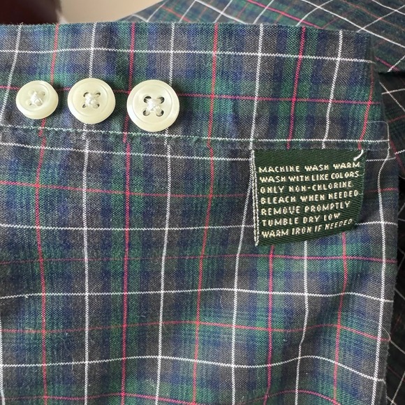 Lauren Ralph Lauren Plaid Classic Fit Non Iron Button Down Shirt 15 1/2 32/33 - Picture 4 of 6